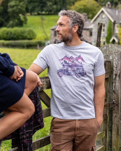 Saltrock Lost Van Herren Kurzarm-T-Shirt Grau