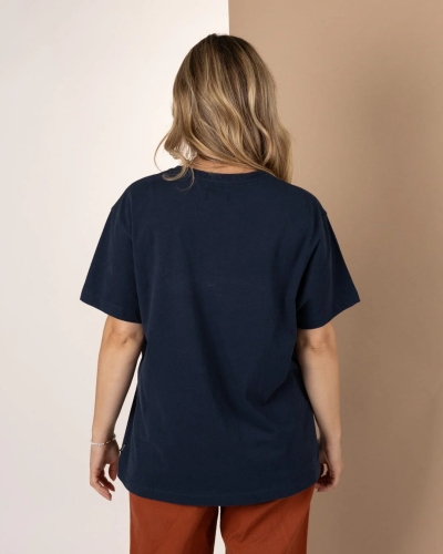 Saltrock Open Road Womens Oversized Short Sleeve T-Shirt Blue