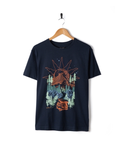 Saltrock Open Road Womens Oversized Short Sleeve T-Shirt Blue