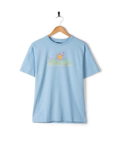 Saltrock Horizon Womens Oversized Short Sleeve T-Shirt Light Blue