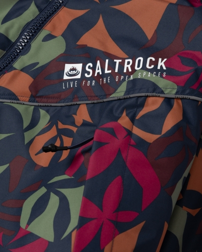 Водоустойчиво унисекс пончо яке роба Saltrock Balance Four Seasons в синьо/черно