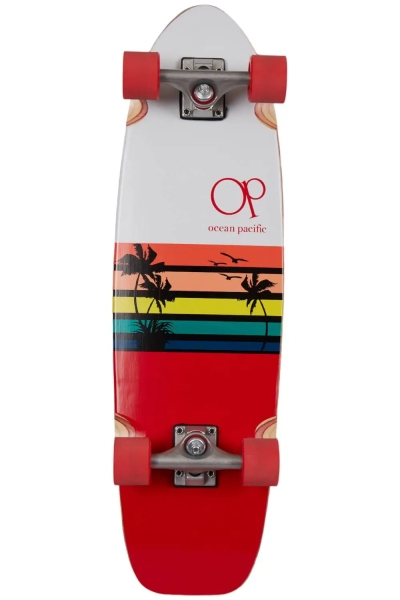Cruiser Skateboard Ocean Pacific Sunset 30 alb