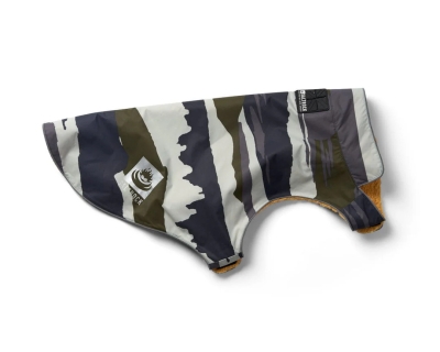 Водоустойчиво подплатено яке за куче Saltrock Waga в цвят зелен камуфлаж