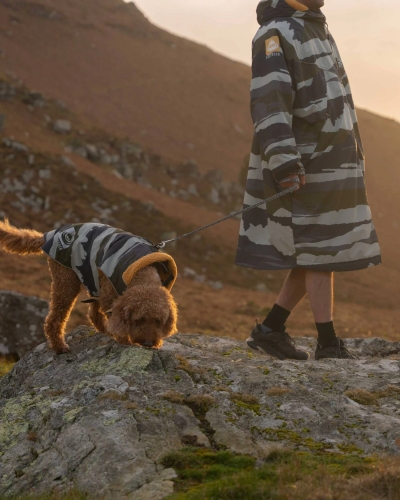 Водоустойчиво подплатено яке за куче Saltrock Waga в цвят зелен камуфлаж