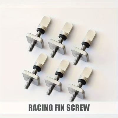 Universelle Surfbrett- und SUP Finnen 6er Set Edelstahl