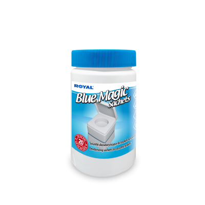 Royal Blue Magic Beutel - Toilettenerfrischer Beutel Glas Kaugummi Duft 1 Beutel für 40 L