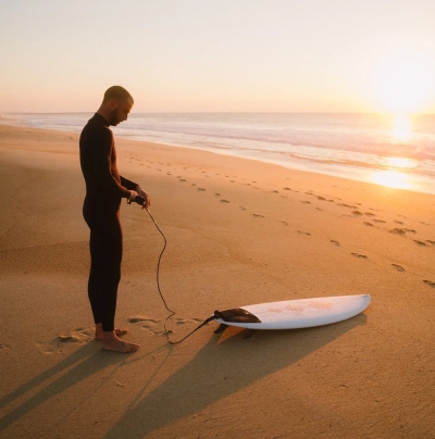 Surflogic Leash Air Comp 6' Μαύρο