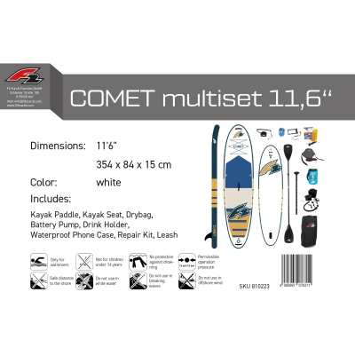 F2 Comet 11'6 Multiset Λευκό