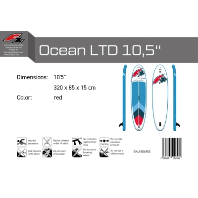 F2 Ocean LTD 10'5" Red Without Accessories