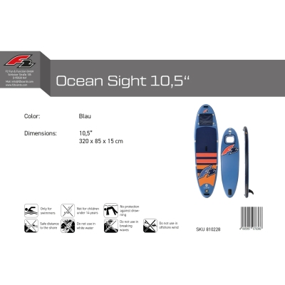 F2 Ocean Sight 10'5 SUP Blau