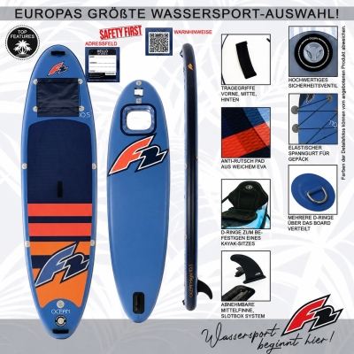 F2 Ocean Sight 11'5" SUP Blue