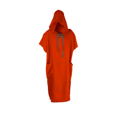 Colour Monk Shaman Linen Changing Poncho Red Clay
