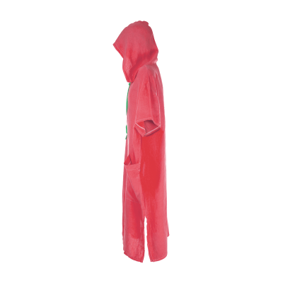 Colour Monk Shaman Linen Changing Poncho Hot Coral
